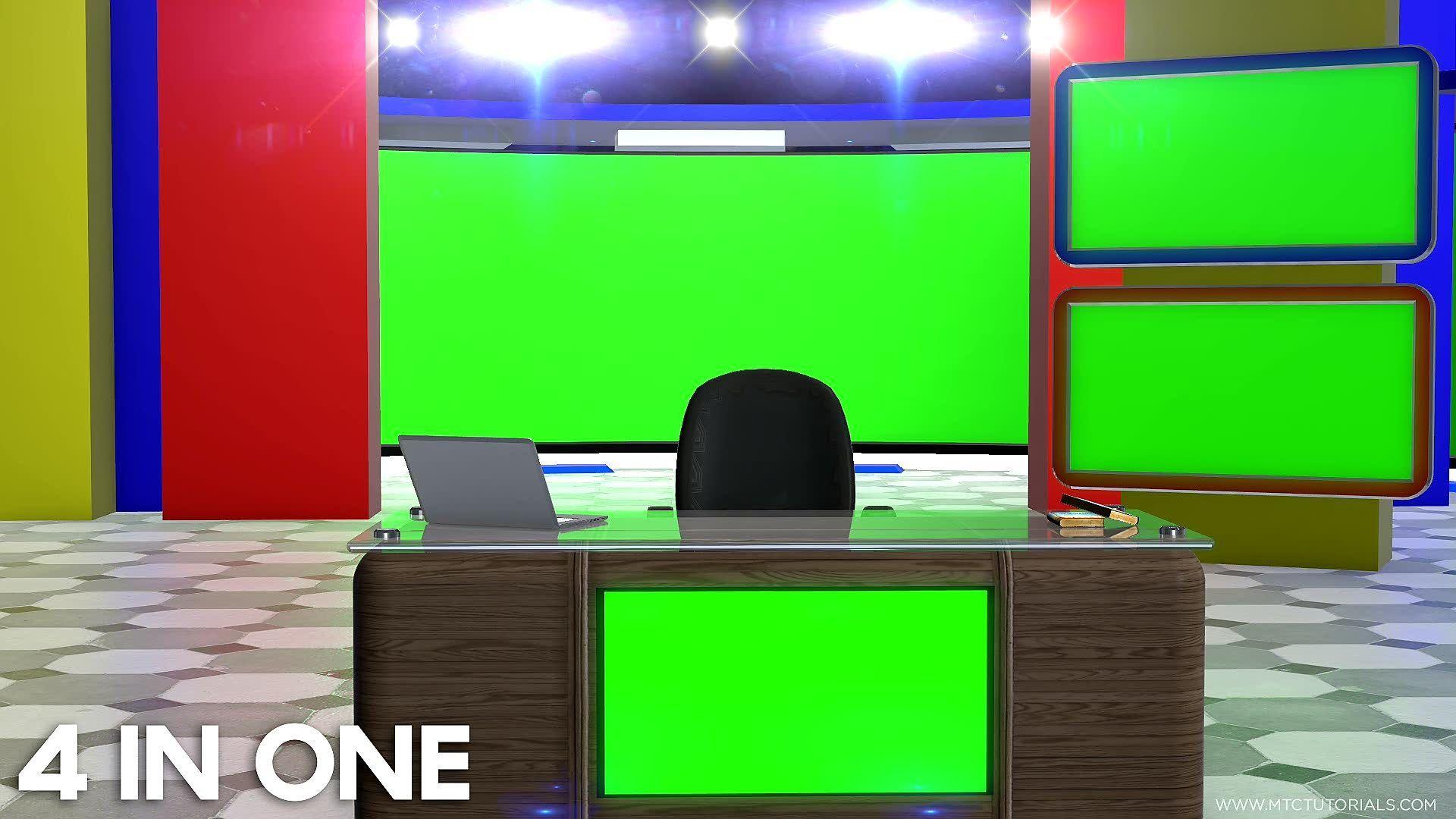 1920x1080 Studio Desk Free Background And Chair
