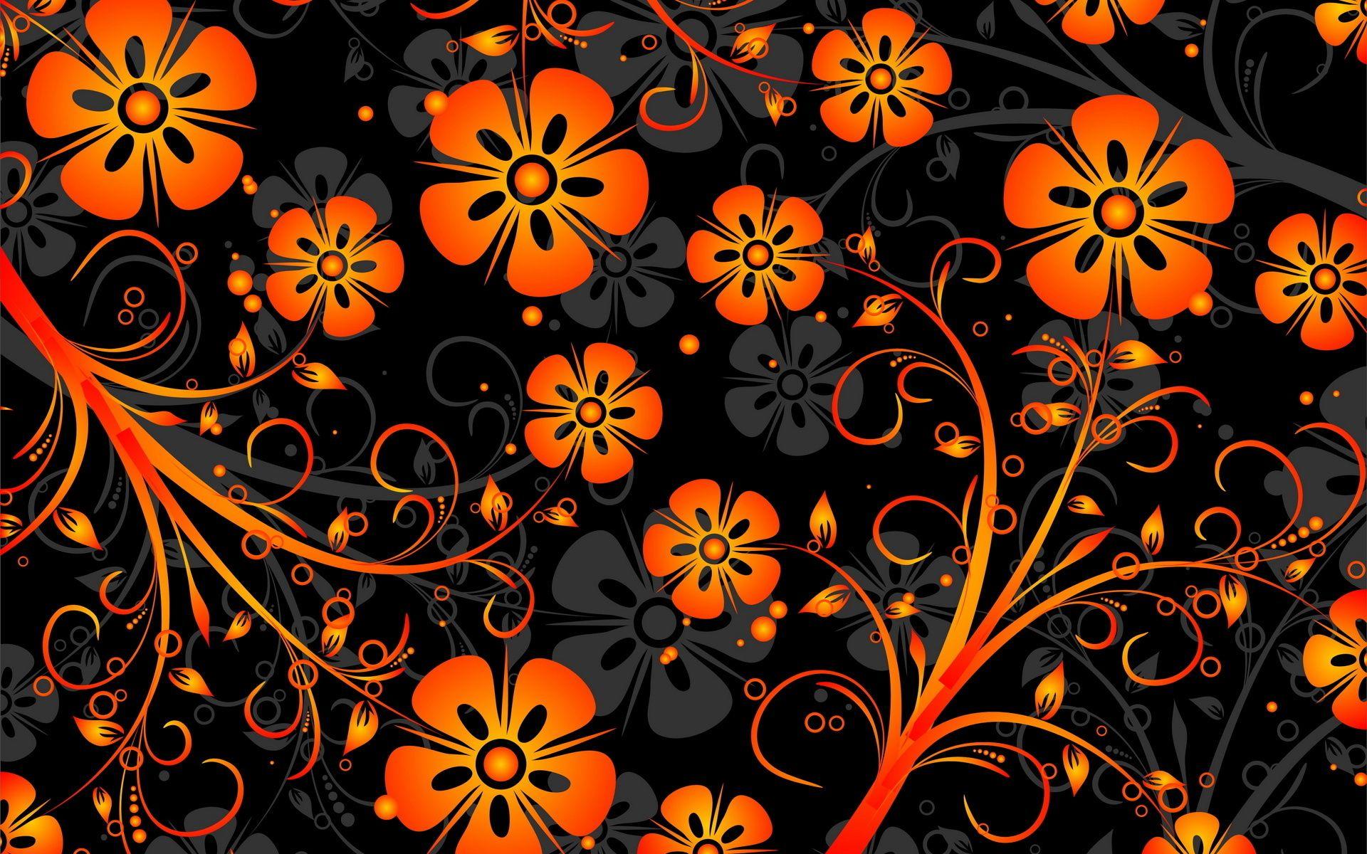 Orange Floral Wallpapers - Top Free Orange Floral Backgrounds