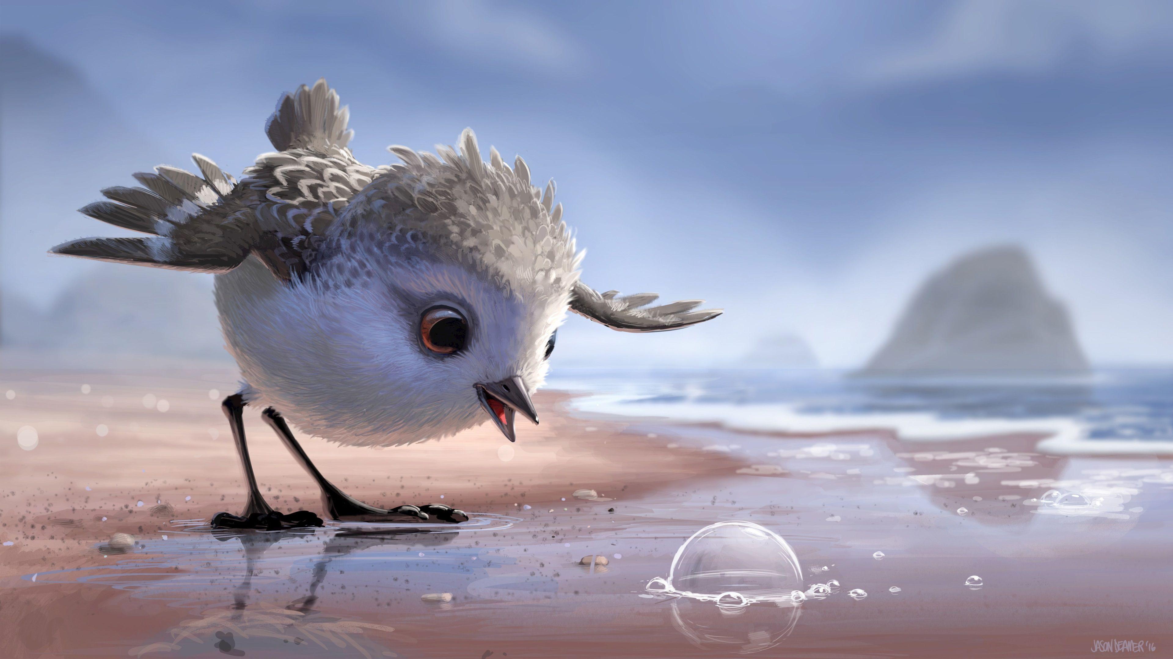 3840x2160 piper 4k desktop wallpaper HD widescreen. Filmes pixar, Animação, Animações pixar