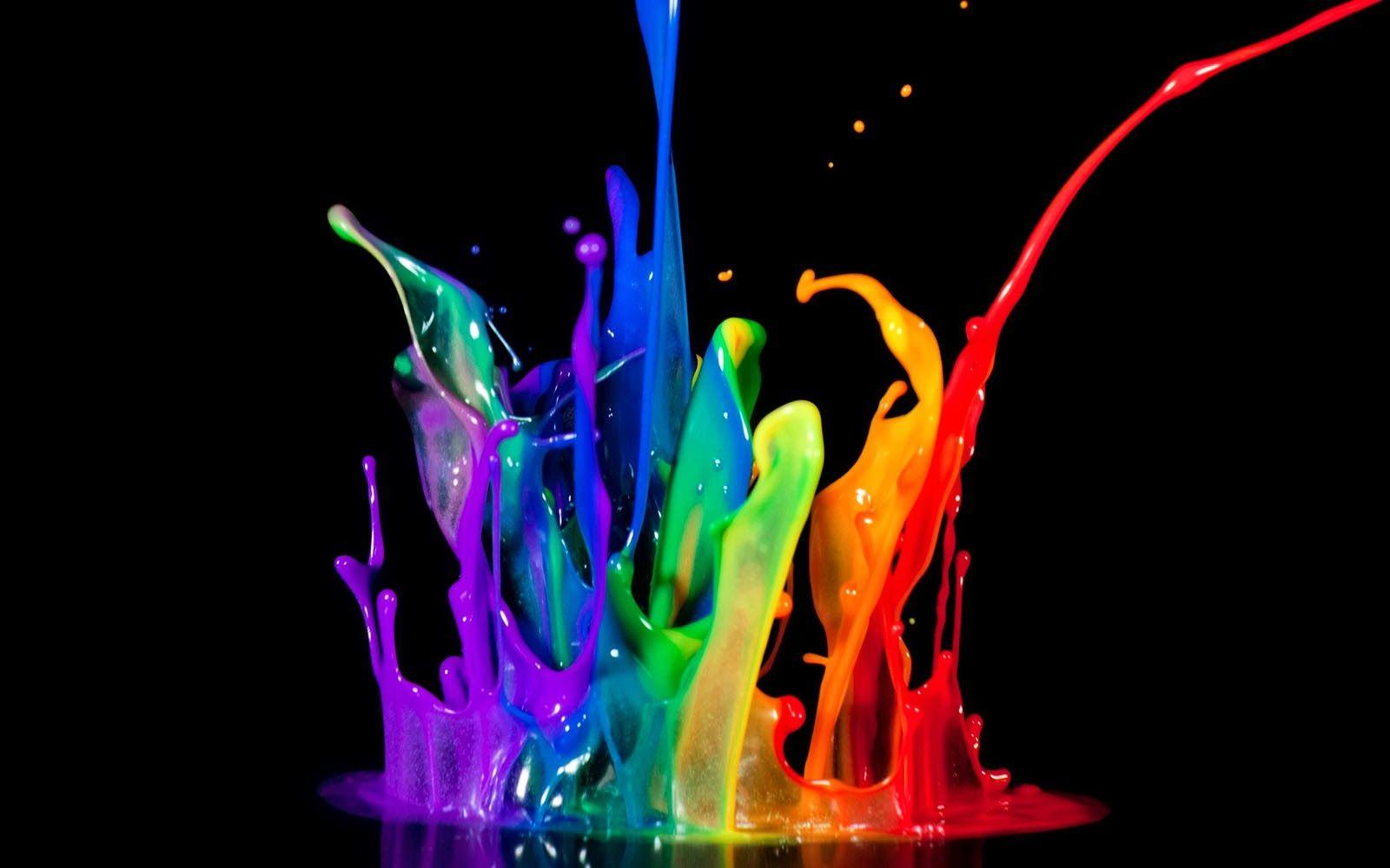 1600x1000 Art & Design Work. Colorful wallpaper, Painting wallpaper, Rainbow painting