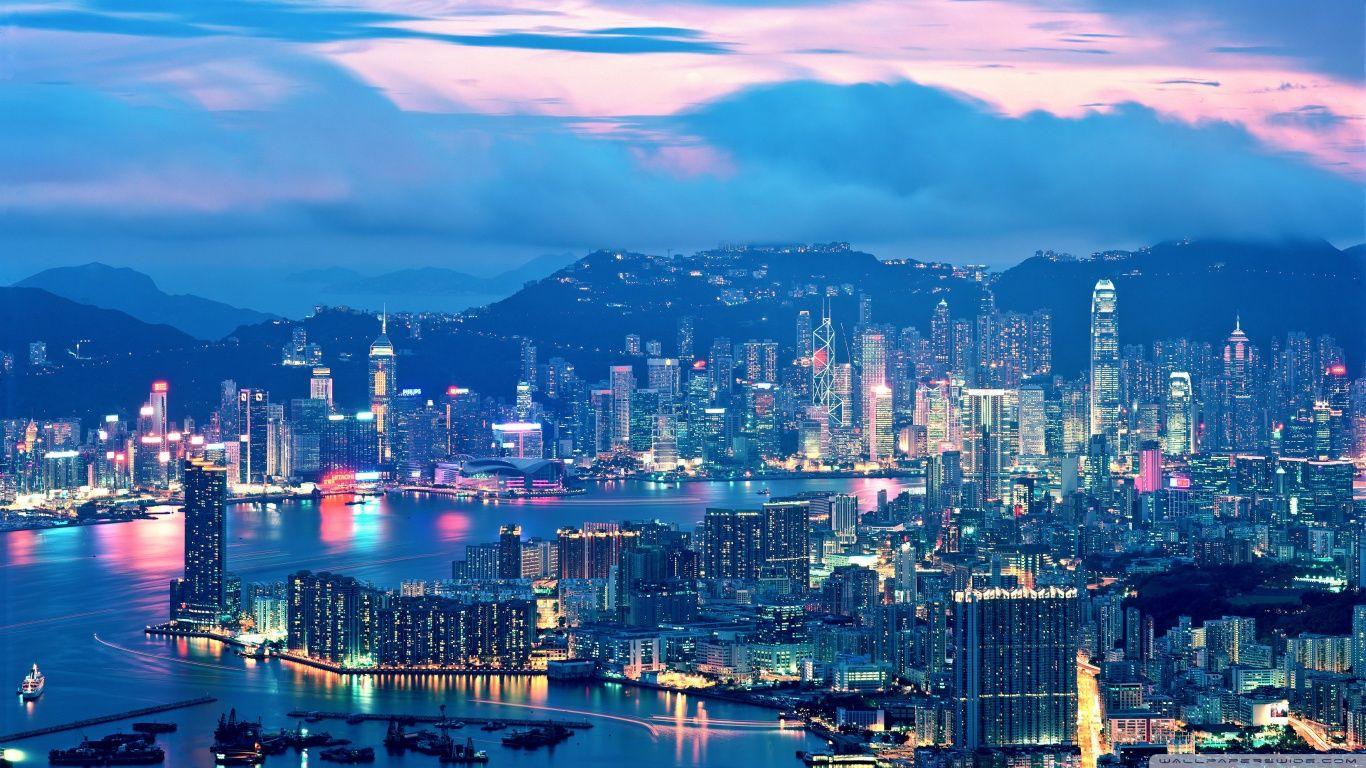 1366x768 Hong Kong Background for PC Definition Nice Picture