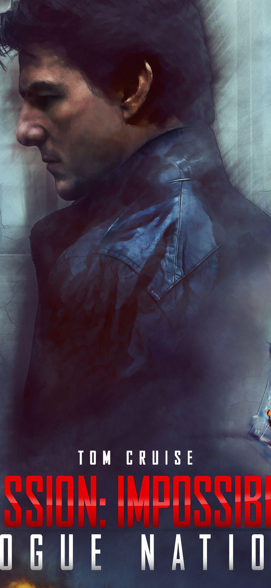 1125x2436 Tom Cruise Mission Impossible Rogue Film Poster