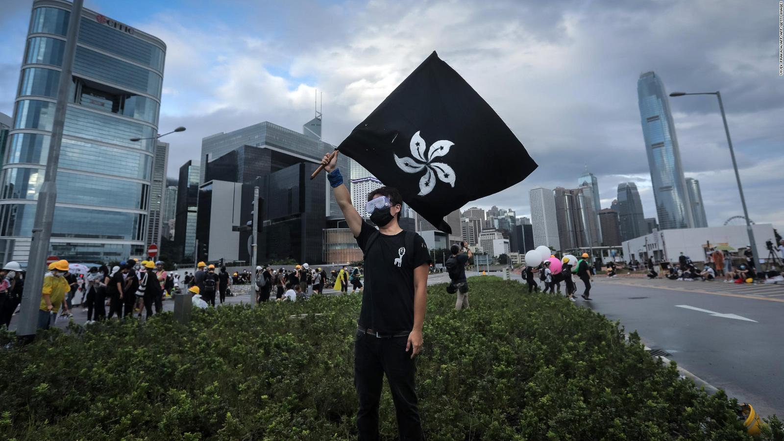1600x900 Hong Kong's flag: How the bauhinia flower became the target of protest