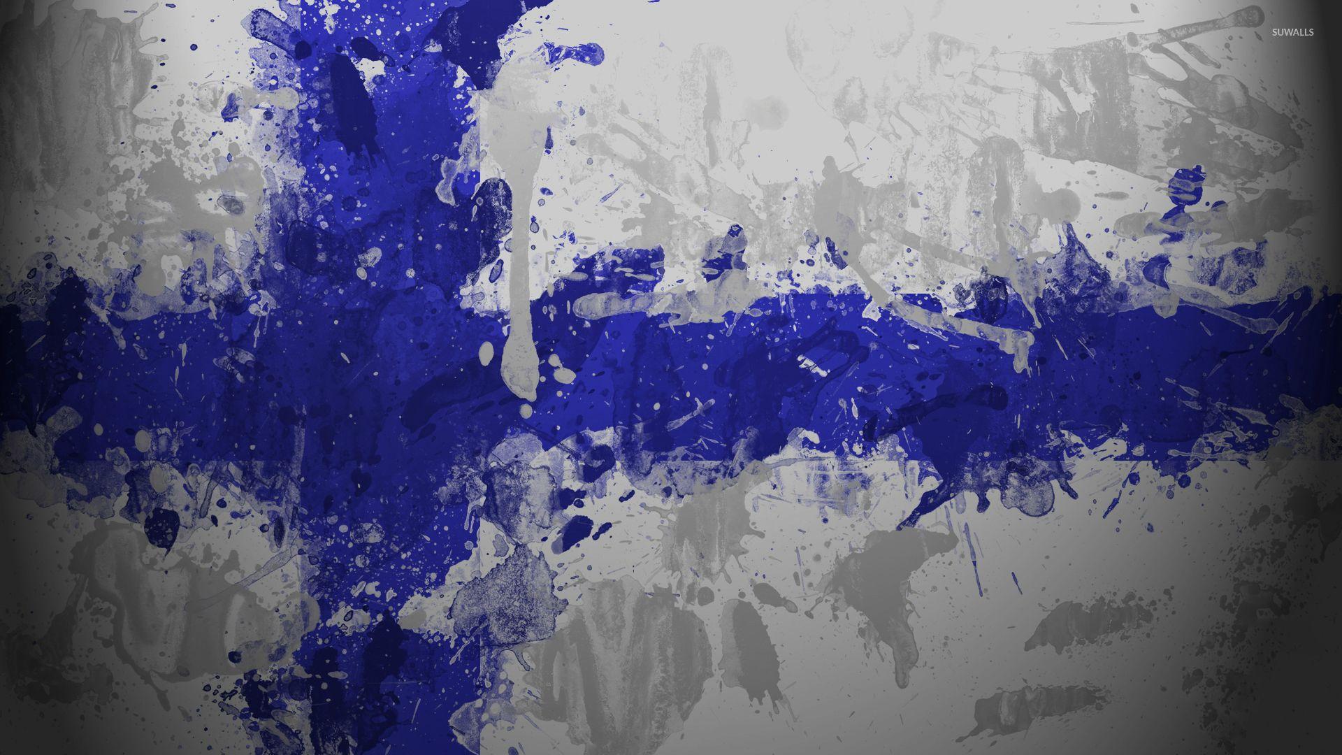 1920x1080 Finland flag with paint drops wallpaper Art wallpaper