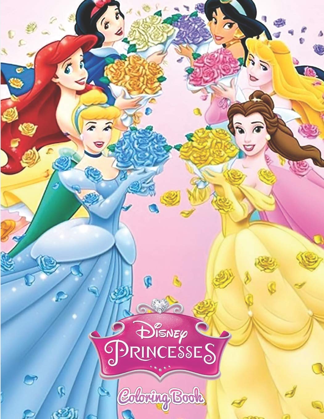 1051x1360 Buy Disney Princess Coloring Book: Children's Colouring Book has fantastic image of all the Disney Princess's for you to. Mulan, Pocahontas, Rapunzel,. Jasmine, Tiana, Merida and Moana (102Pages) Book Online
