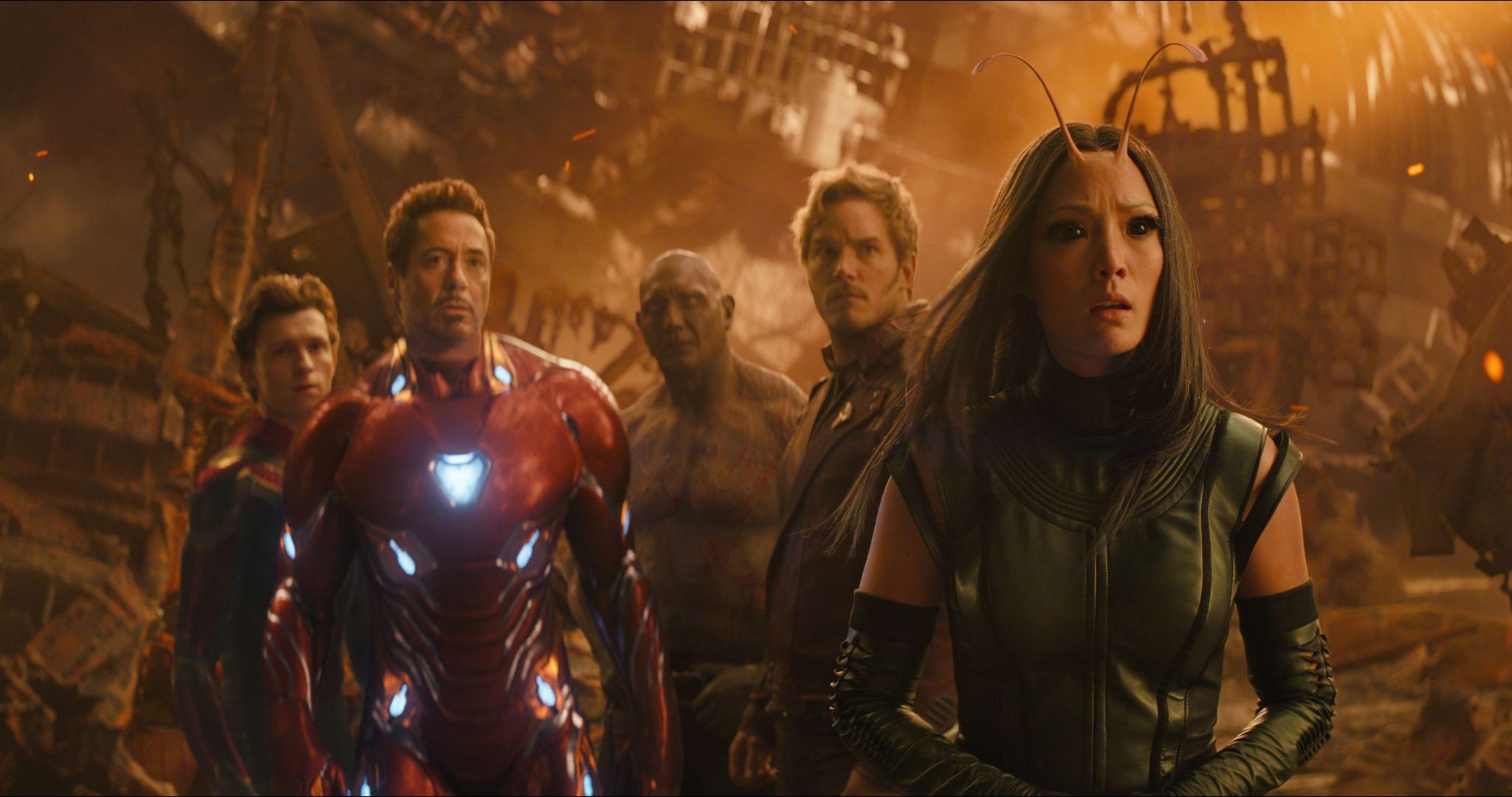 2048x1080 New Avengers: Infinity War Image Show Characters Waiting to Die
