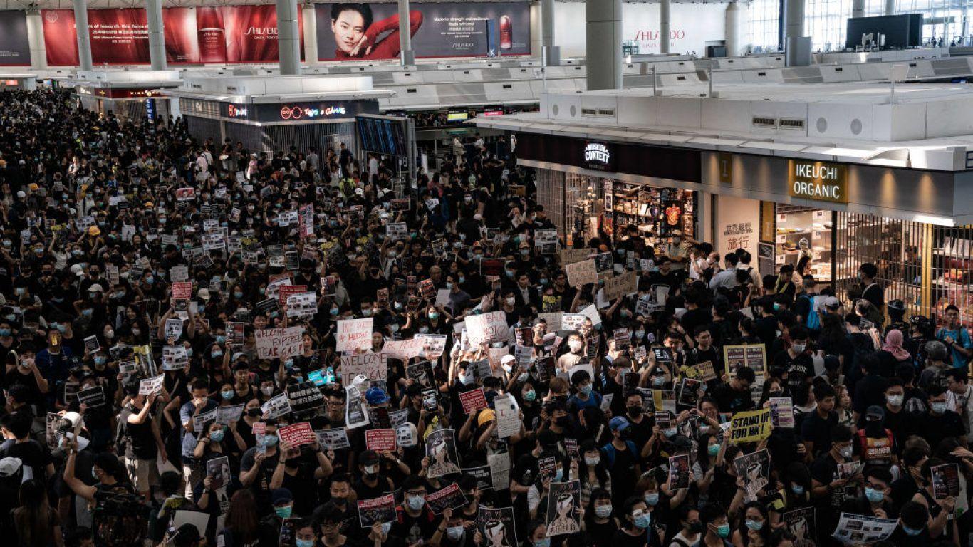 1366x768 Protests intensify; all flights out of Hong Kong airport cancelled for the day. Condé Nast Traveller India