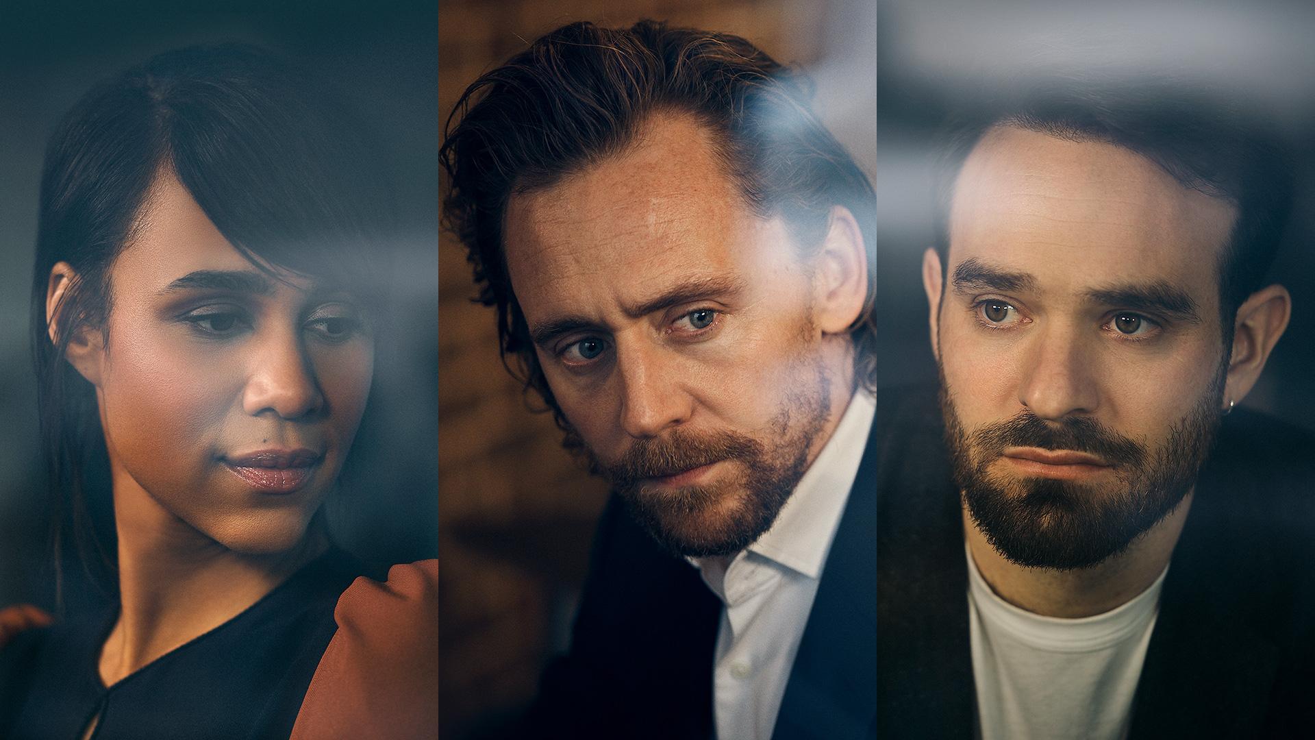 1920x1080 Rehearsal image of 'Betrayal' featuring Zawe Ashton and Charlie Cox