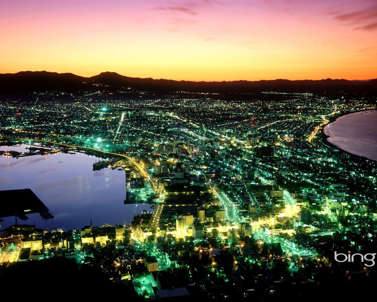 1280x1024 Download Wallpaper 1280x1024 Night of Hakodate in Japan HD Background