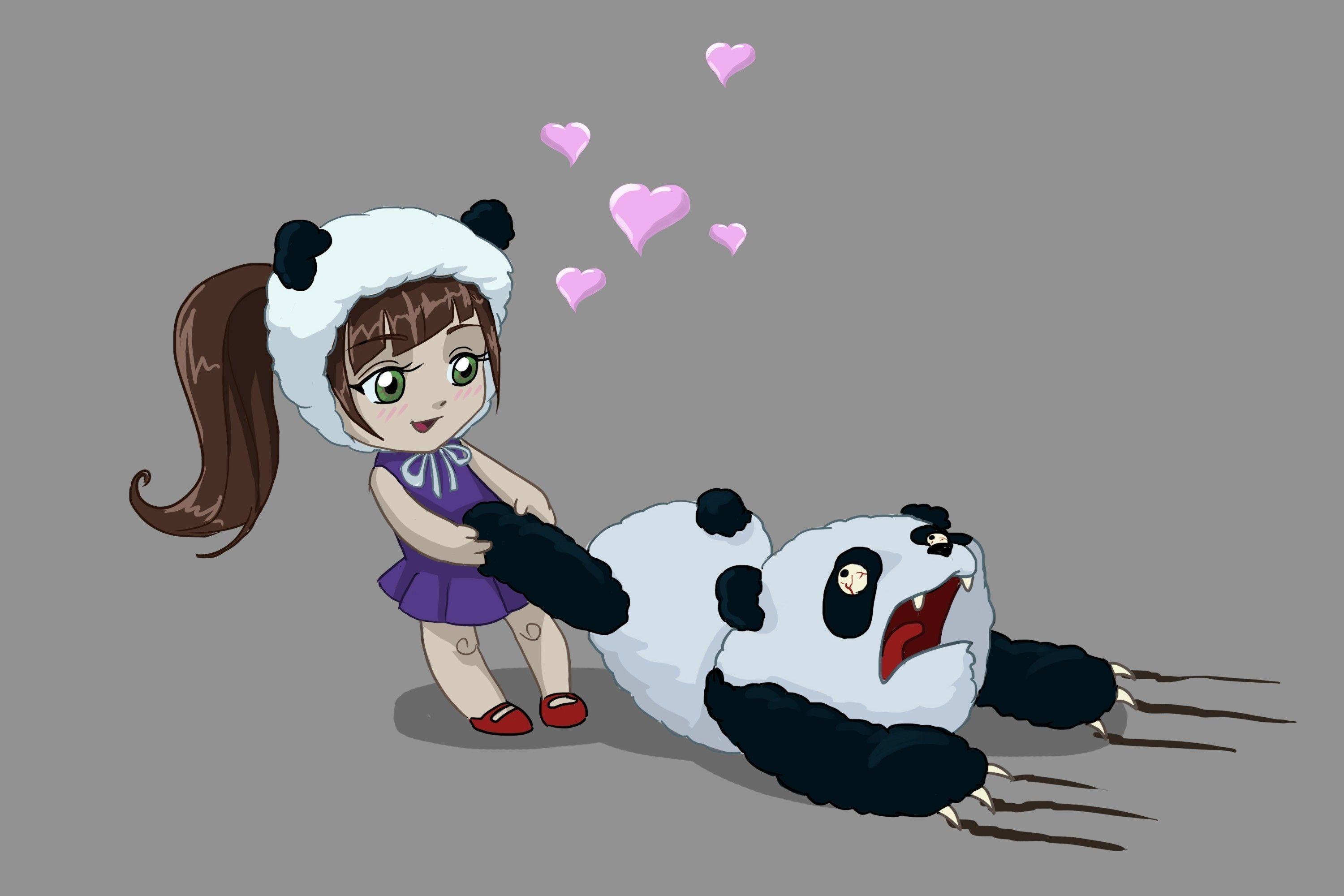 Hình nền Anime Panda dễ thương 3000x2000 https://wallpaperaccess.com/full/365176.jpg