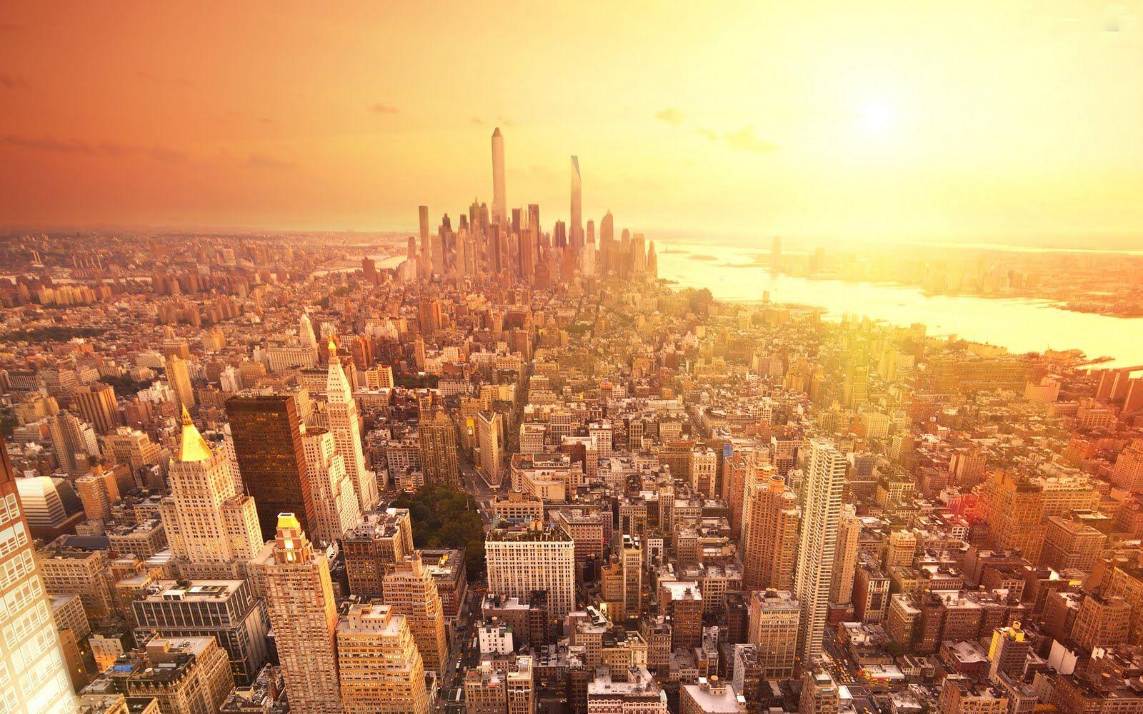 1600x1000 Burning sun over new york at noon HD wallpaper. Home of Wallpaper. Free download HD wallpaper