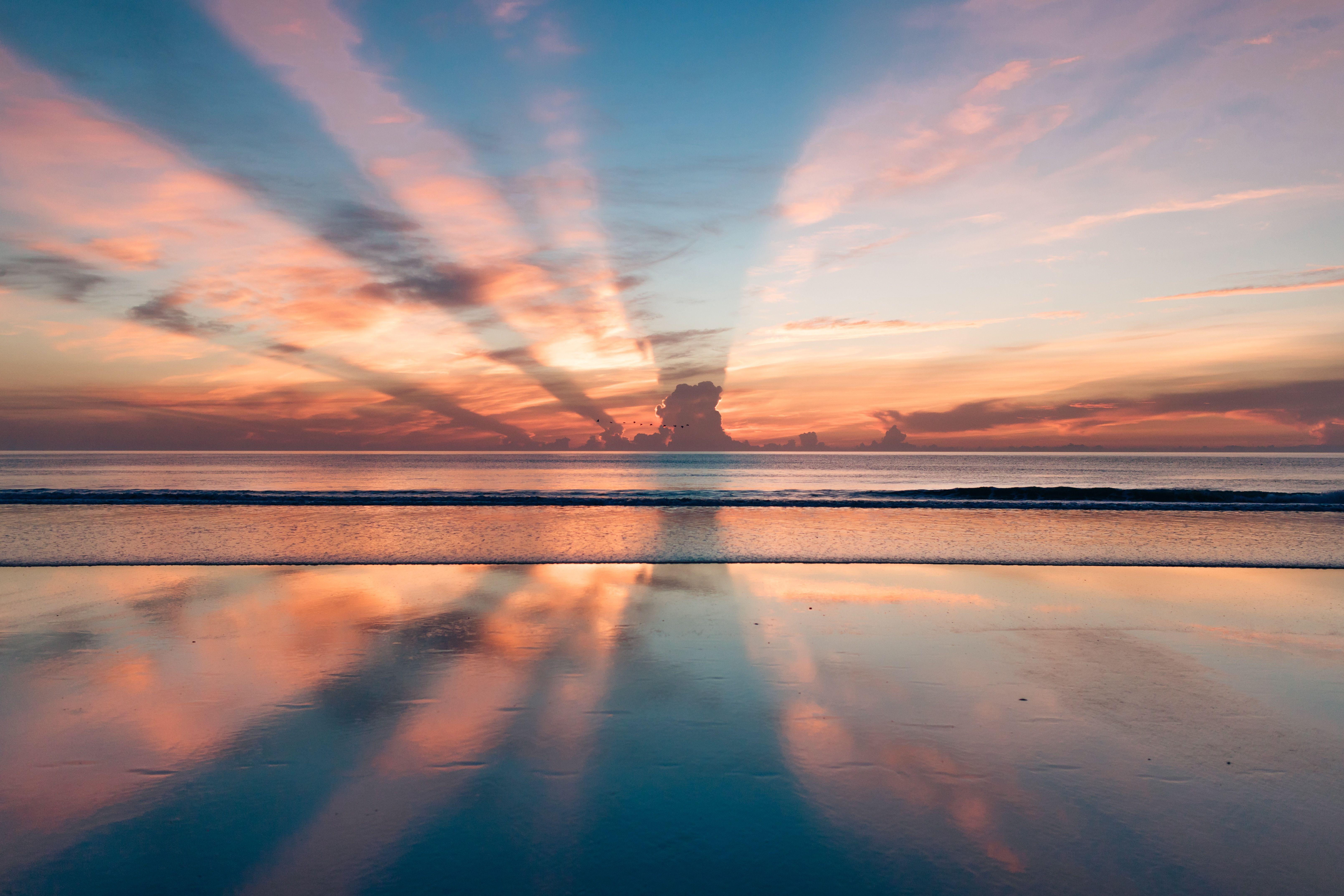 6436x4291 6436x4291 #psalm #florida, #sunset, #beach, #water, #coast, #calm, #sand, #sky, #ocean, #creation, #pink, #sunrise, #orange, #sunray, #blue, #reflection, #Free picture, #outdoors, #nature, #relax. Mocah.org HD Wallpaper