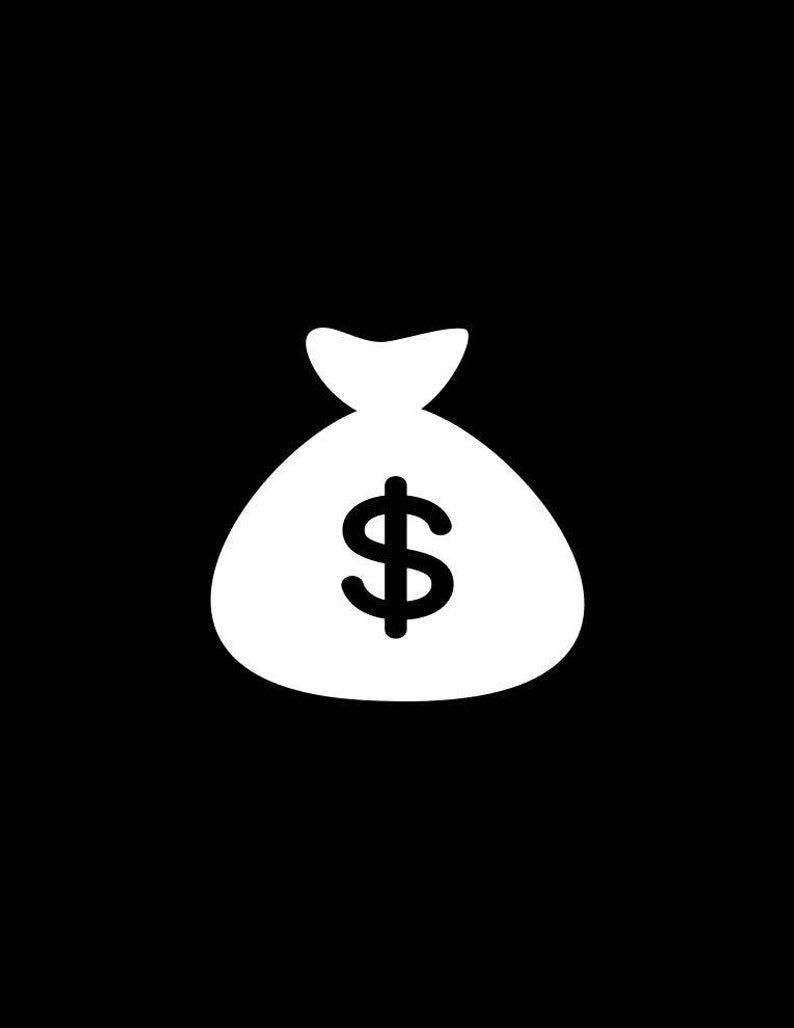 794x1028 Money Bags Decal, Money Bag, Cash Money Dollar sign Decals, Funny Car decal, Banker Decal, Love Money Yeti Cooler Tumbler laptop Bumper Stickers. Black and white instagram, Money icons, Instagram highlight icons