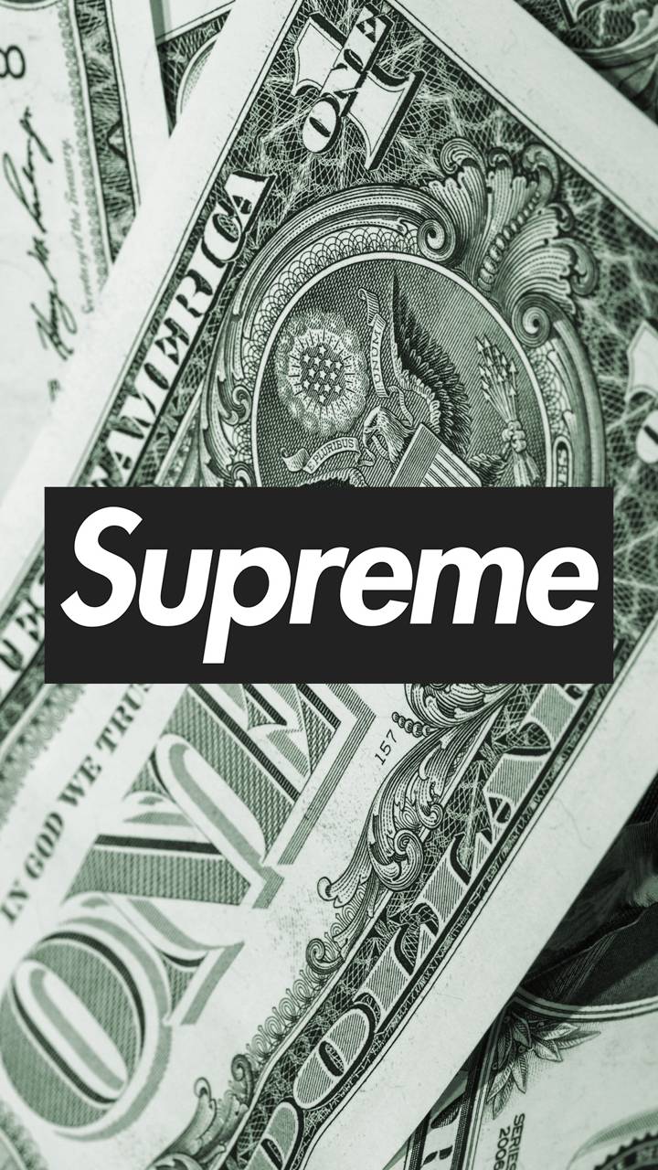 720x1280 Supreme Money Wallpaper