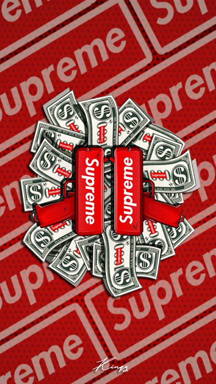 720x1280 Supreme Cool Money Wallpaper