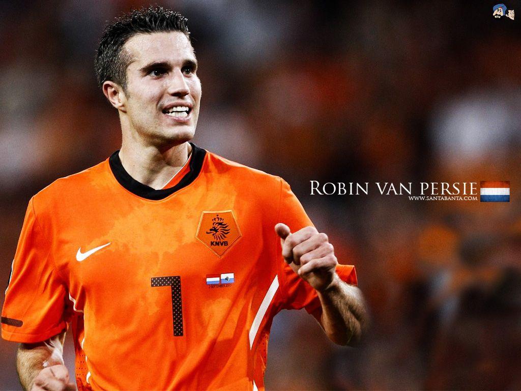 1024x768 Free Download Robin Van Persie HD Wallpaper