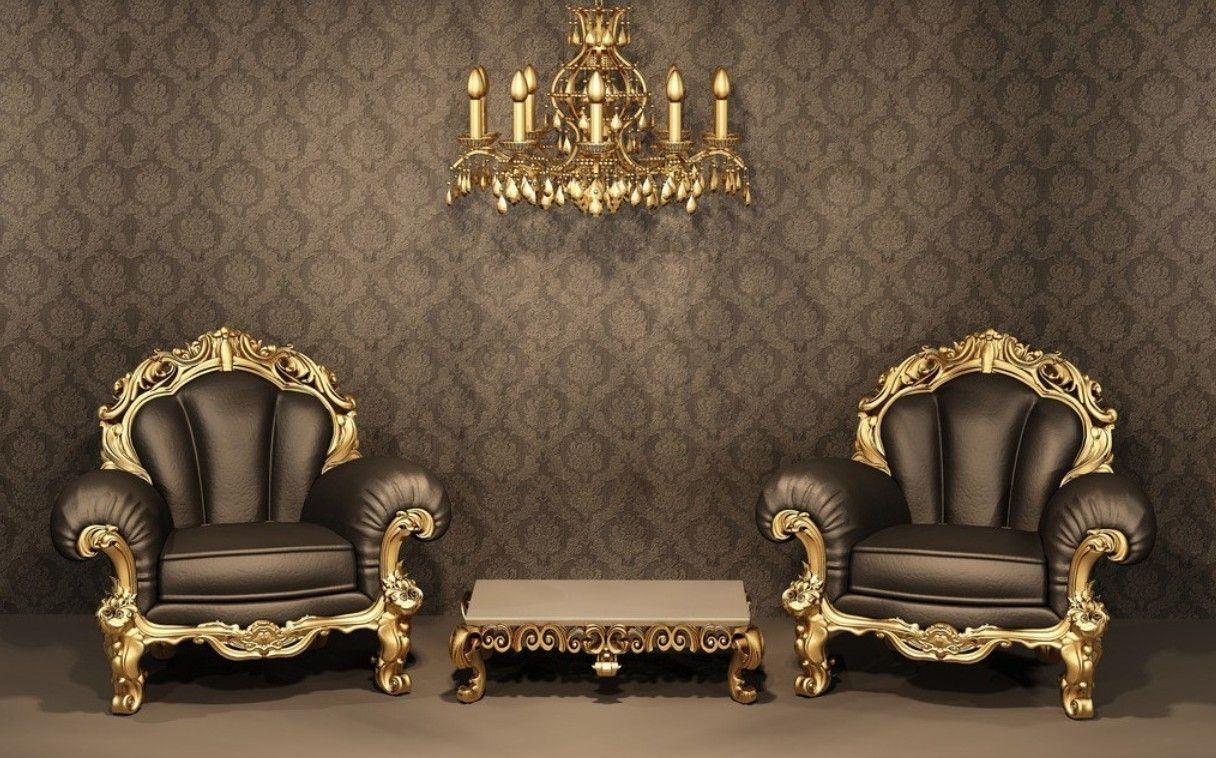 1216x758 Black and White Chandelier Wallpaper