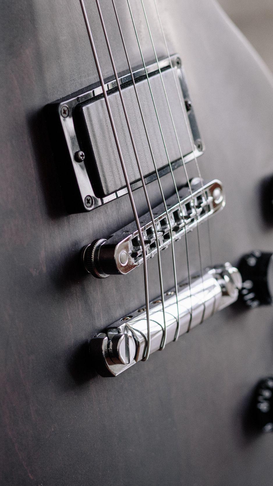 938x1668 Download Wallpaper 938x1668 Electric Guitar, Strings, Pickup, Bridge, Musical Instrument, Black Iphone 8 7 6s 6 For Parallax HD Background