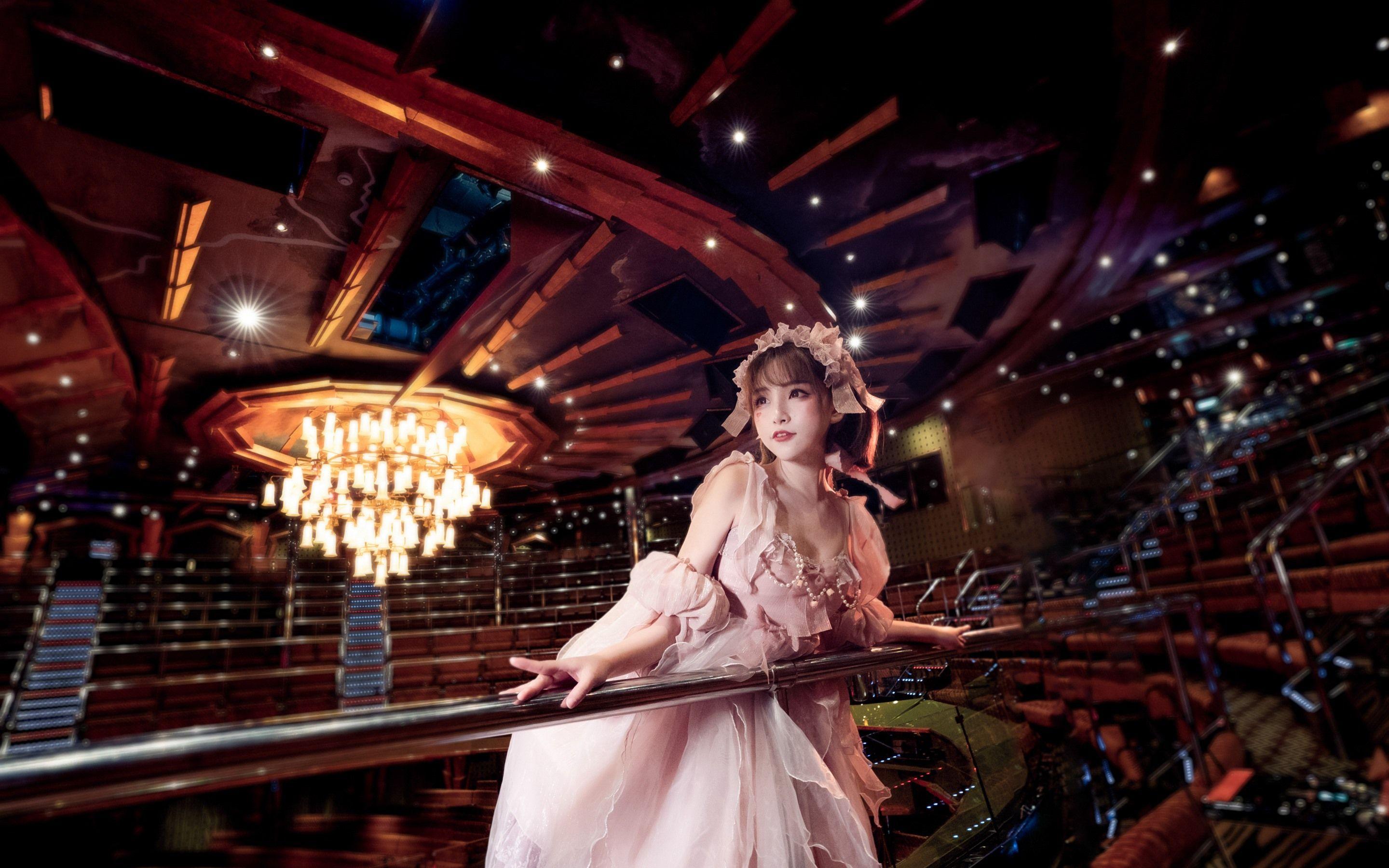 2880x1800 Wallpaper Cosplay girl, stage, lights 2880x1800 HD Picture, Image