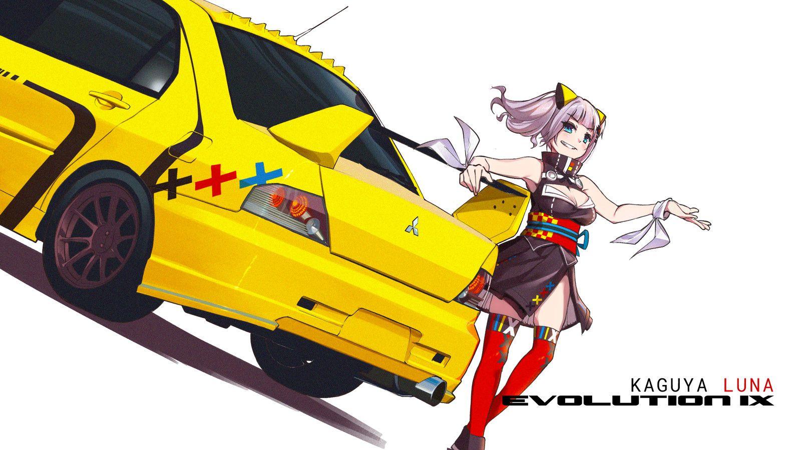 1600x900 Kaguya Luna x Lancer Evolution IX, Rakytiasa Medicantra