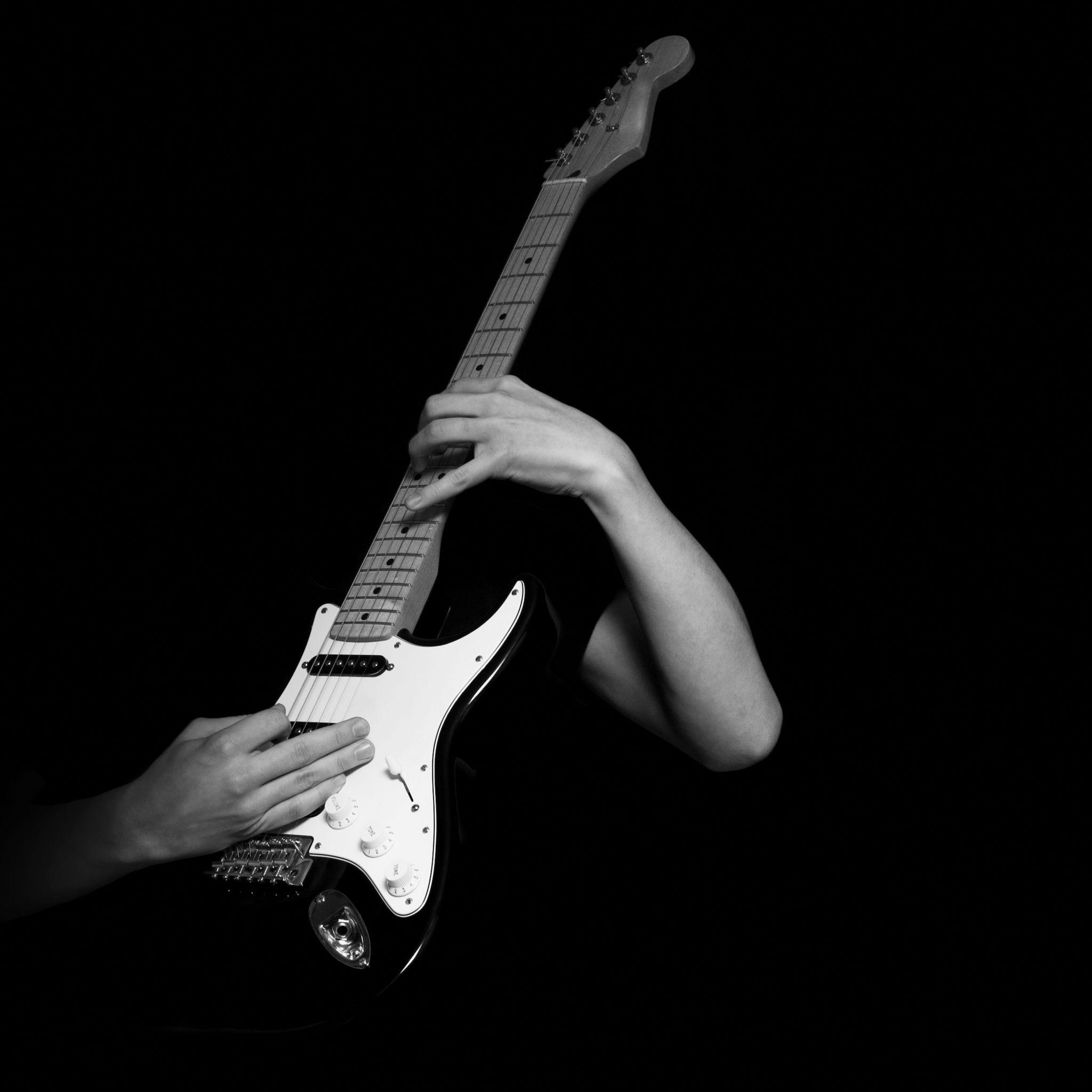 2048x2048 Electric Guitar Wallpaper for iPhone Pro Max, X, 6
