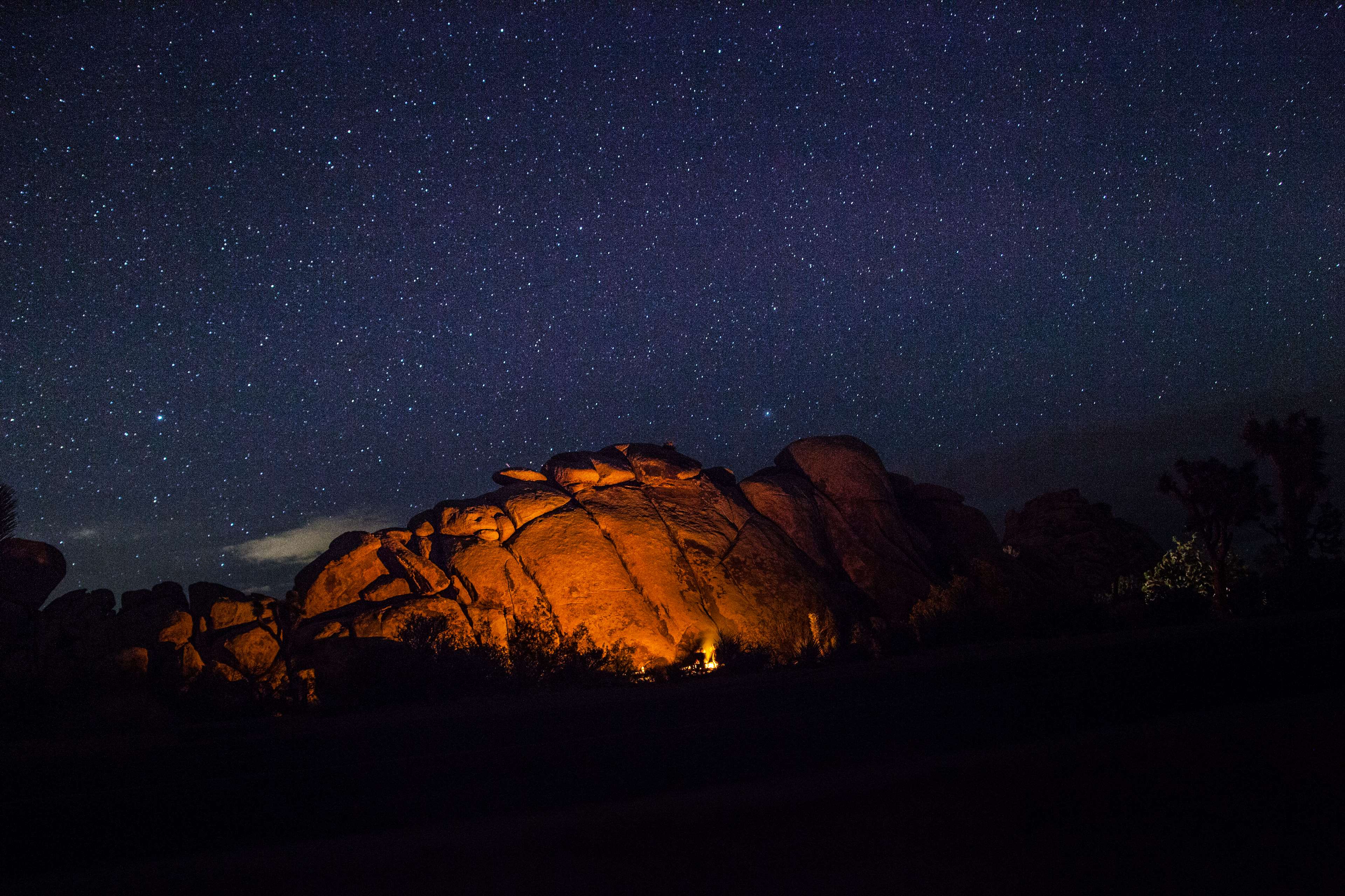 3840x2560 campfire, camping, dark, night, rocks, sky, stars 4k wallpaper. Mocah.org HD Wallpaper