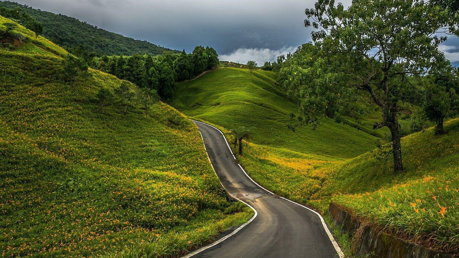 Green Road Wallpapers Top Free Green Road Backgrounds WallpaperAccess