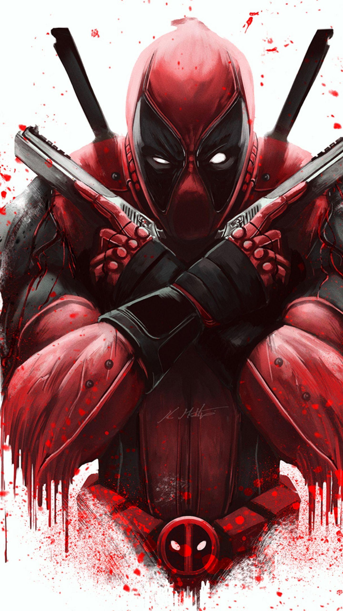 1440x2560 Download Marvel Deadpool Artwork Samsung Galaxy S6 wallpaper 1440x2560