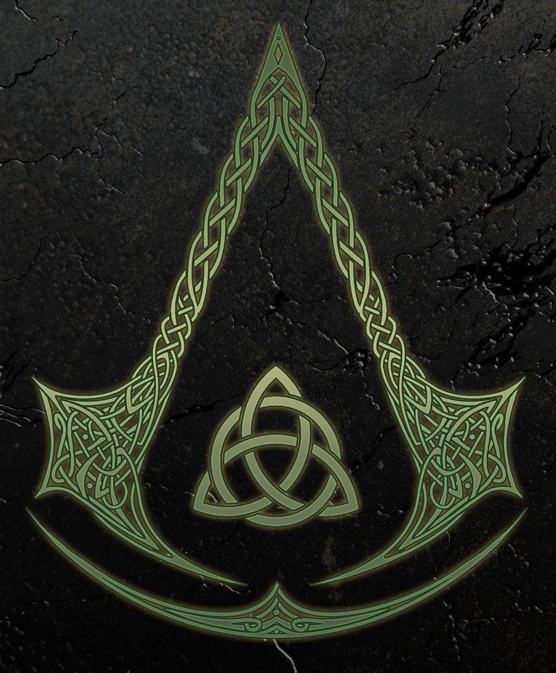 813x983 Celtic knot assassins creed logo in black