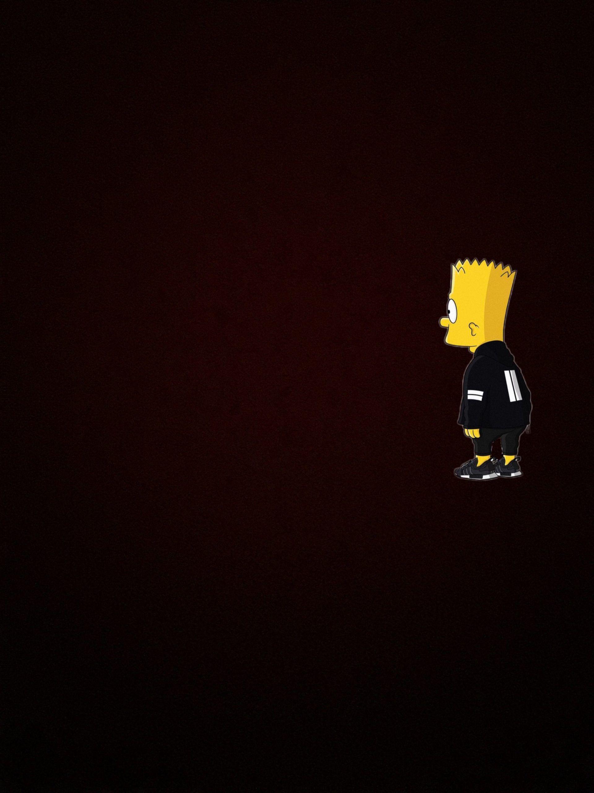 1920x2560 iPhone Wallpaper Bart Simpson Sad Wallpaper