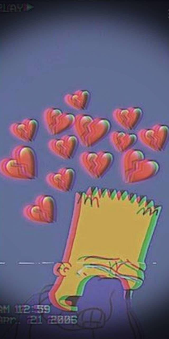 640x1280 Depressed Bart Simpson HD iPhone Wallpaper