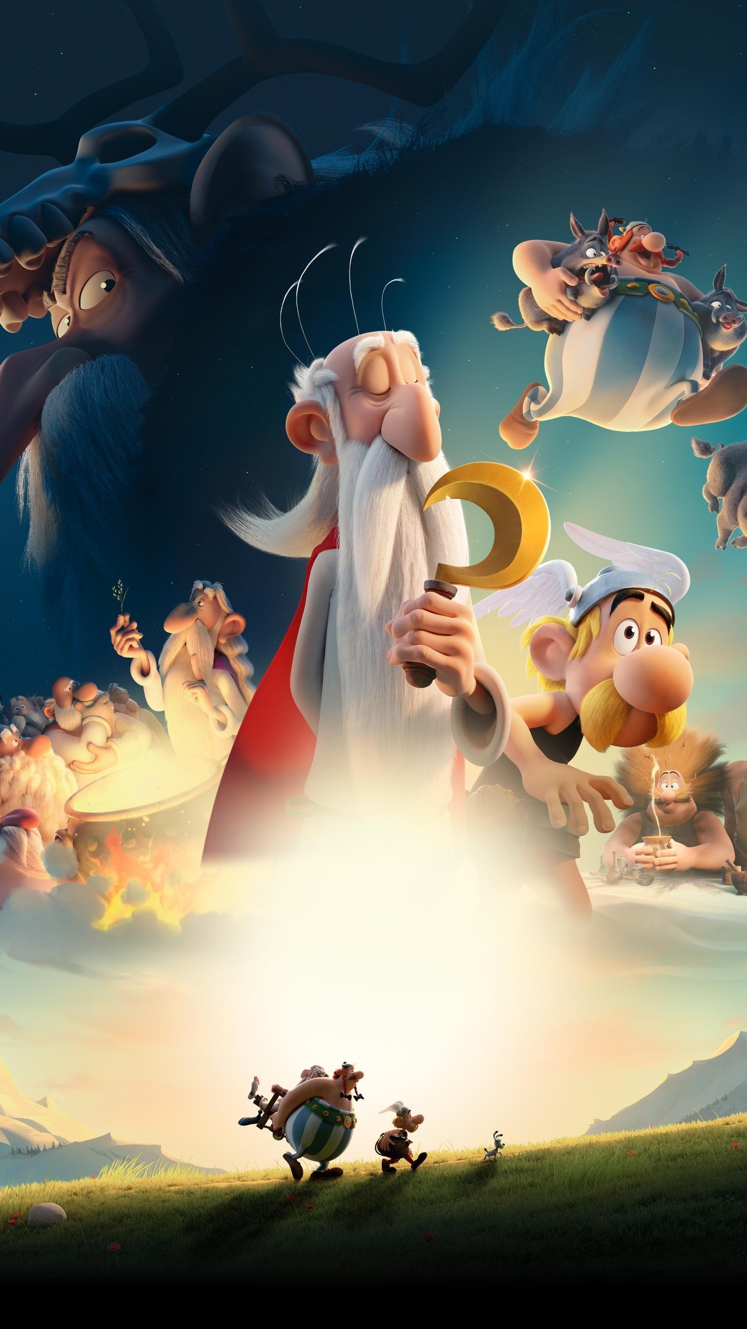 1536x2732 Asterix: The Secret of the Magic Potion (2018) Phone Wallpaper. Moviemania. Cool wallpaper for phones, Wallpaper, Phone wallpaper