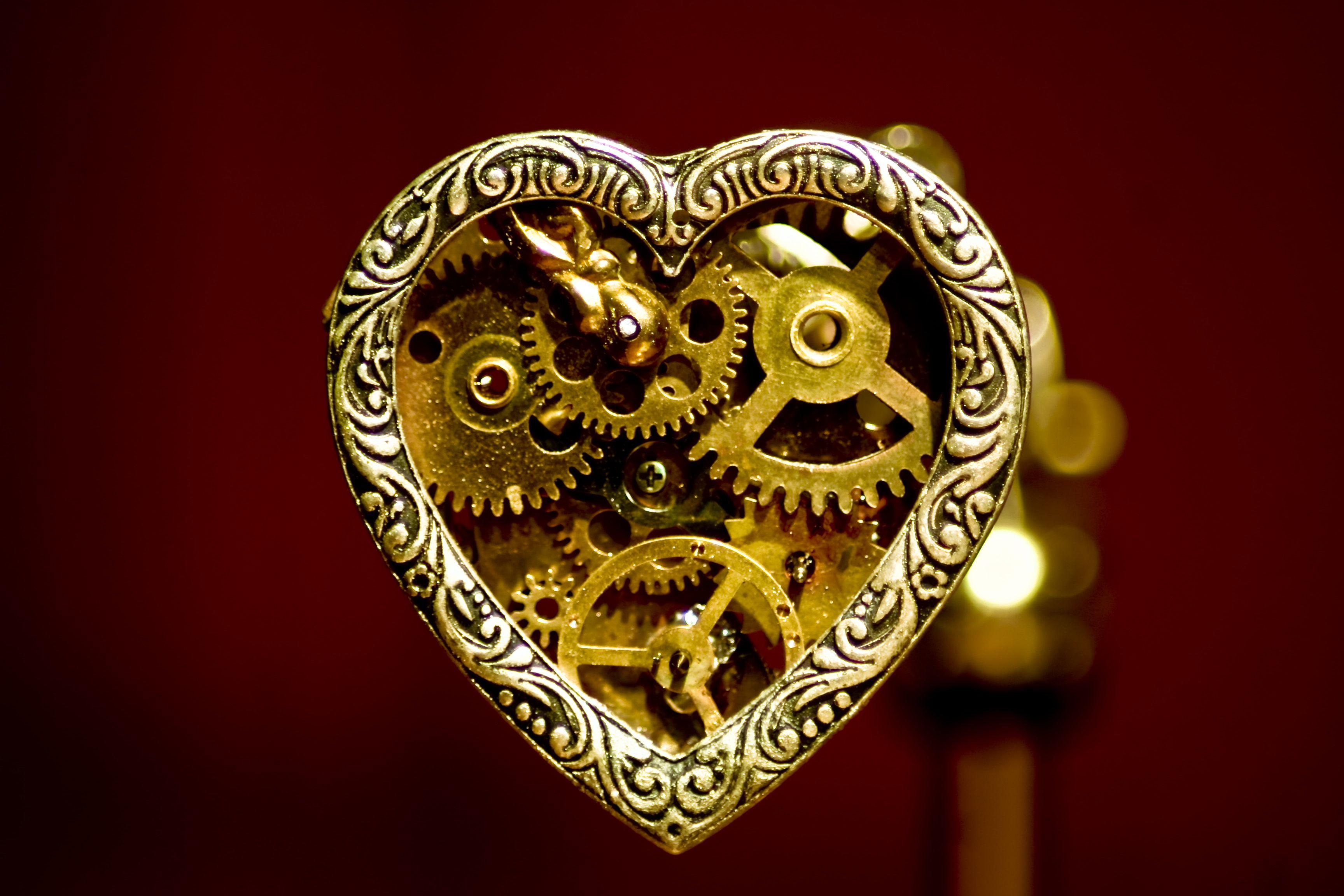 3456x2304 Steampunk mechanical gears cogs bokeh wallpaperx2304