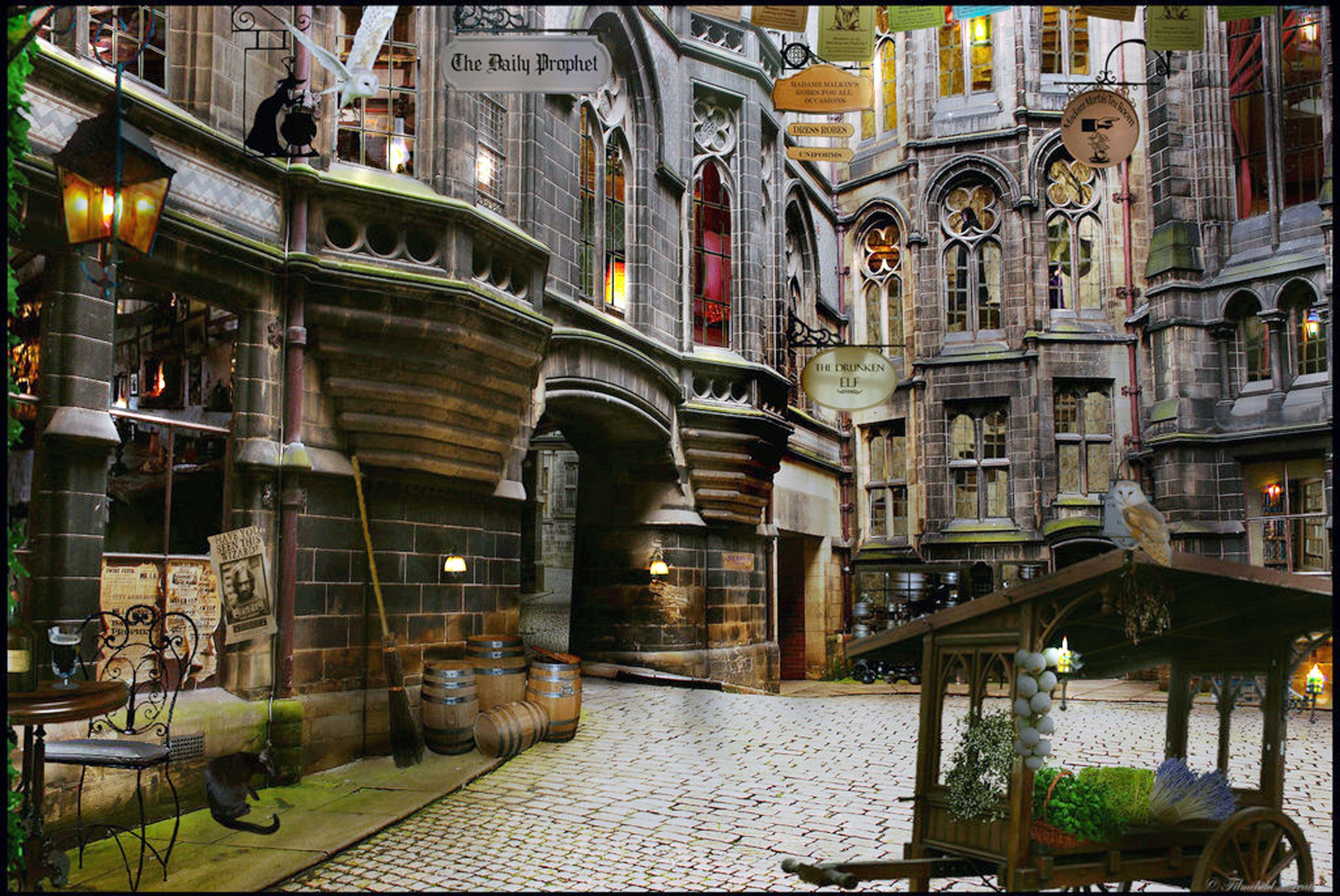 4267x2854 Diagon Alley Wallpaper