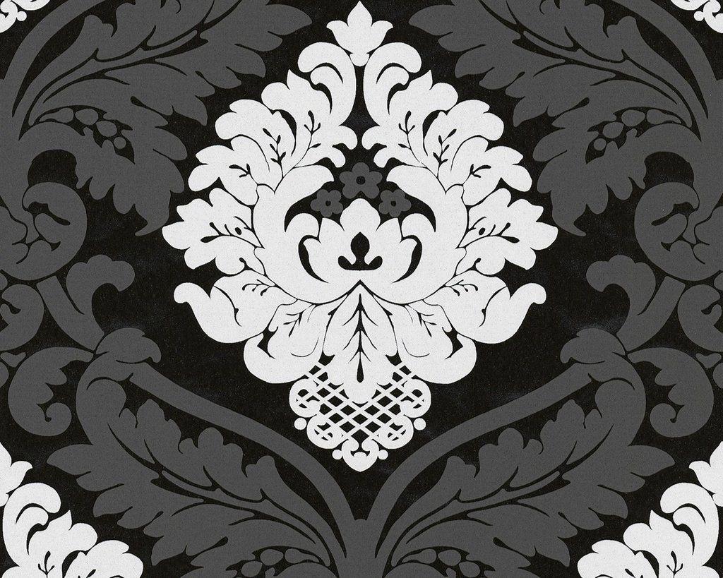 1024x819 Elegant Traditional Textured Modern Damask Wallpaper Large Design Black & White l background Non Woven in Melbourne Australia Show room