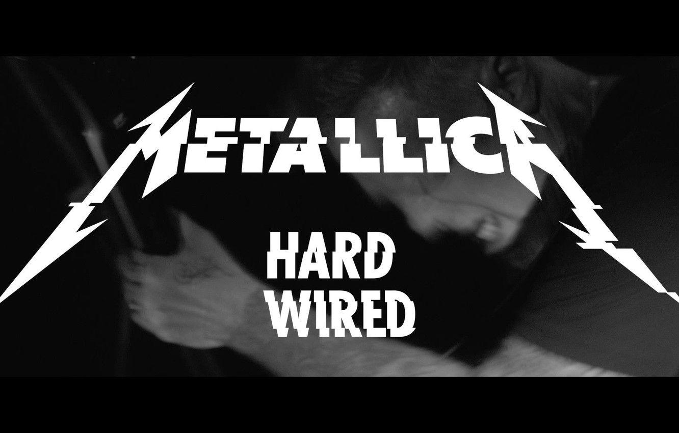 1332x850 Wallpaper the inscription, guitar, black and white, logo, album, metal, metal, metallica, clip, thrash, james hetfield, hardwired image for desktop, section музыка
