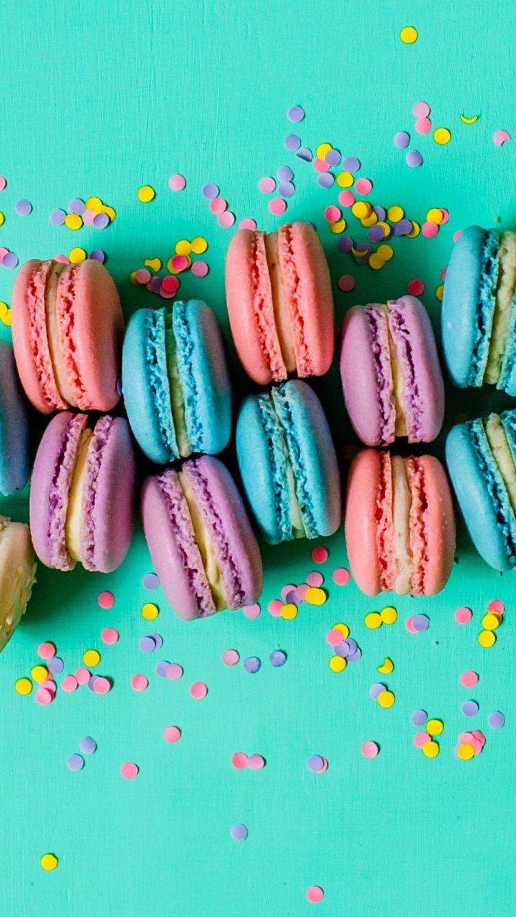 750x1334 Beautiful, Sweets, Colorful, Macaron, Wallpaper Macarons Wallpaper HD