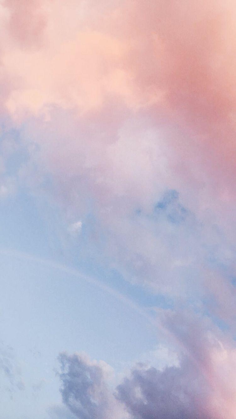 750x1334 Cotton candy sky background. Cotton candy sky, iPhone background wallpaper, Sky aesthetic