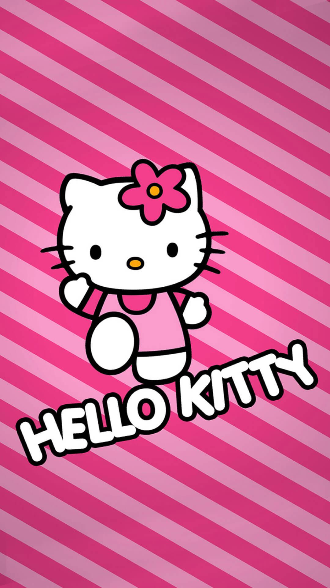 1080x1920 Hello Kitty (sọc hồng)