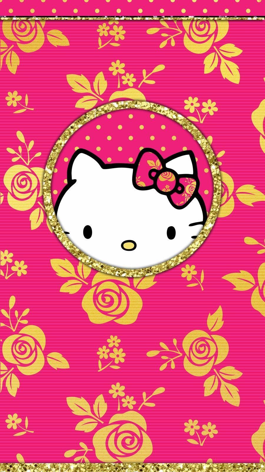 900x1600 vàng # ảnh chụp # liên kết # giấy dán tường # điện thoại.  Hình nền Hello kitty, Hình nền Hello kitty, Hình nền Kitty