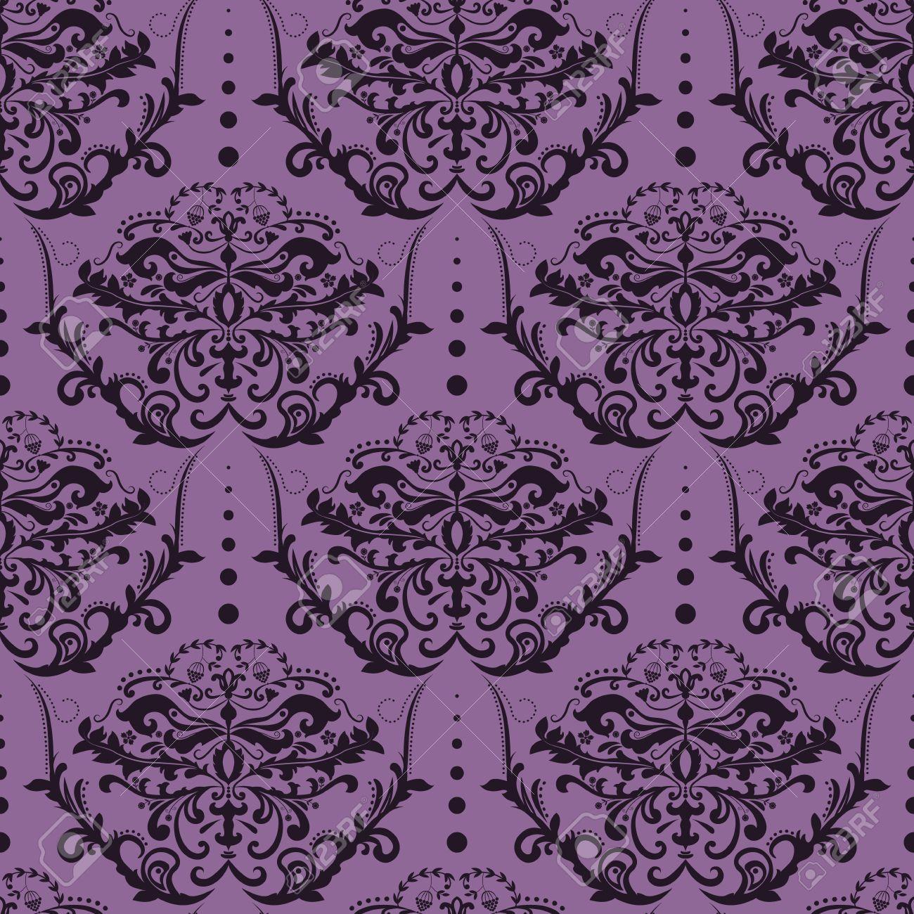 Damask Seamless Pattern Vector PNG Images Seamless Luxury Ornamental Background  Purple Damask Seamless Floral Pattern Abstract Antique Background PNG  Image   Floral pattern vector Seamless pattern vector Abstract wallpaper  backgrounds