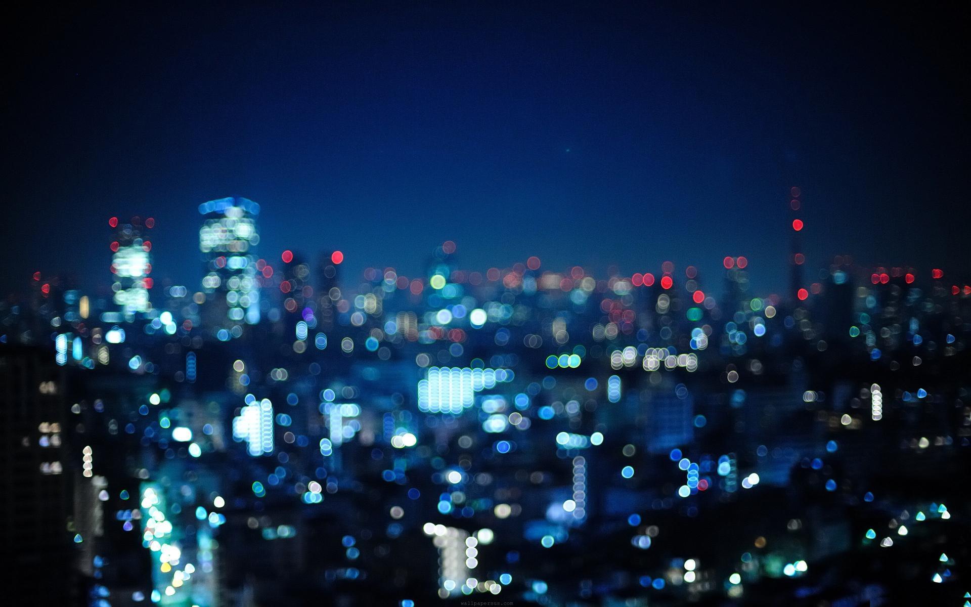 1920x1200 Bokeh City HD wallpaper