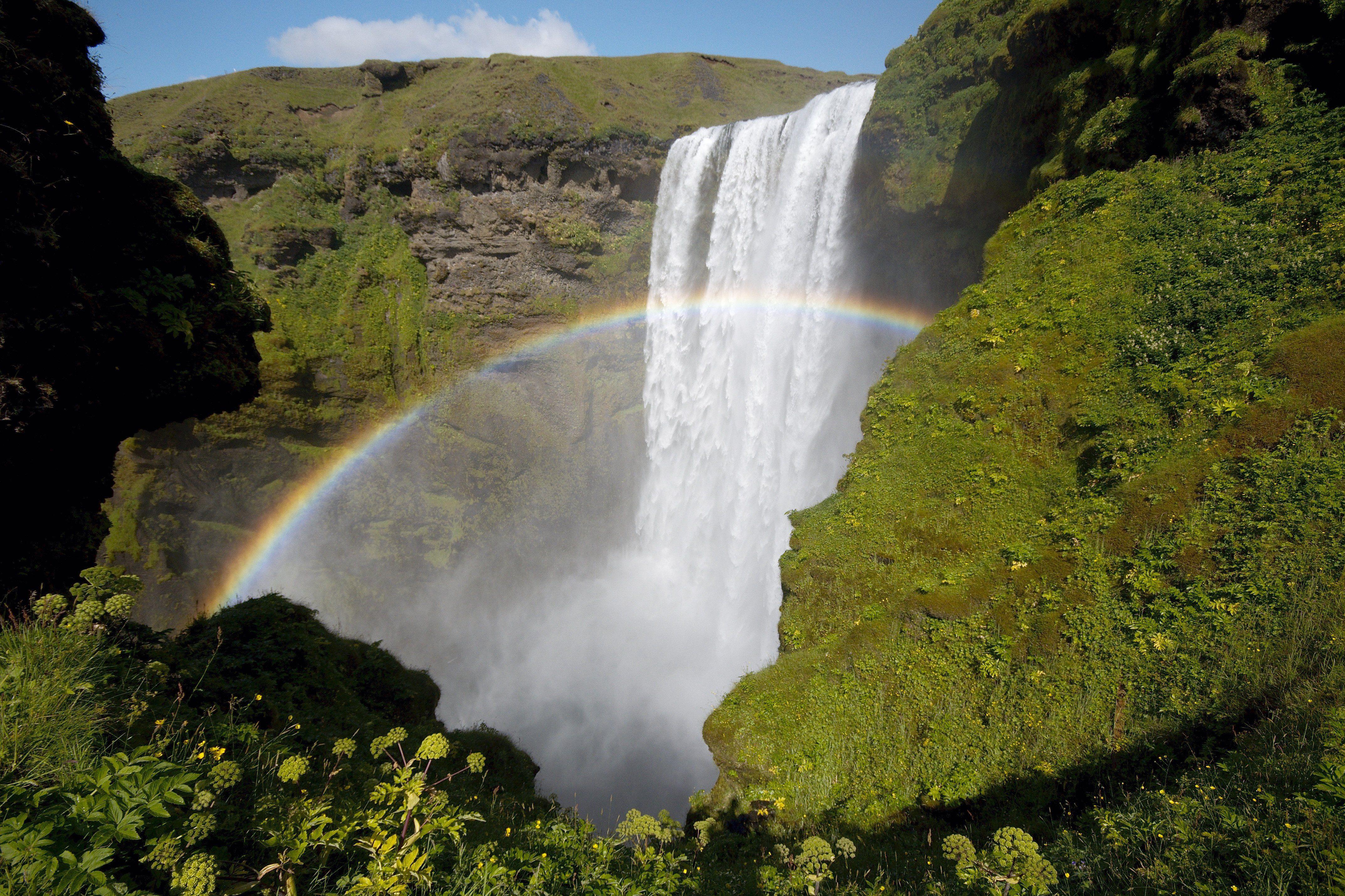 4290x2860 waterfall, Rainbow, Nature, Landscape Wallpaper HD / Desktop and Mobile Background