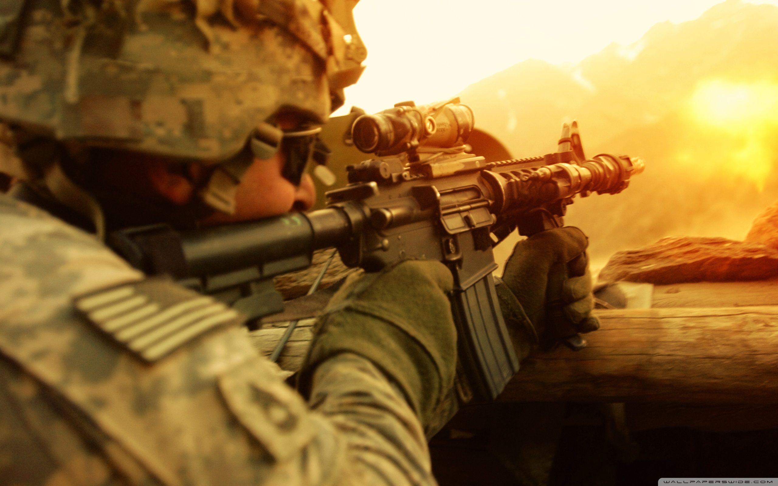 2560x1600 Soldier in Battle ❤ 4K HD Desktop Wallpaper for 4K Ultra HD TV