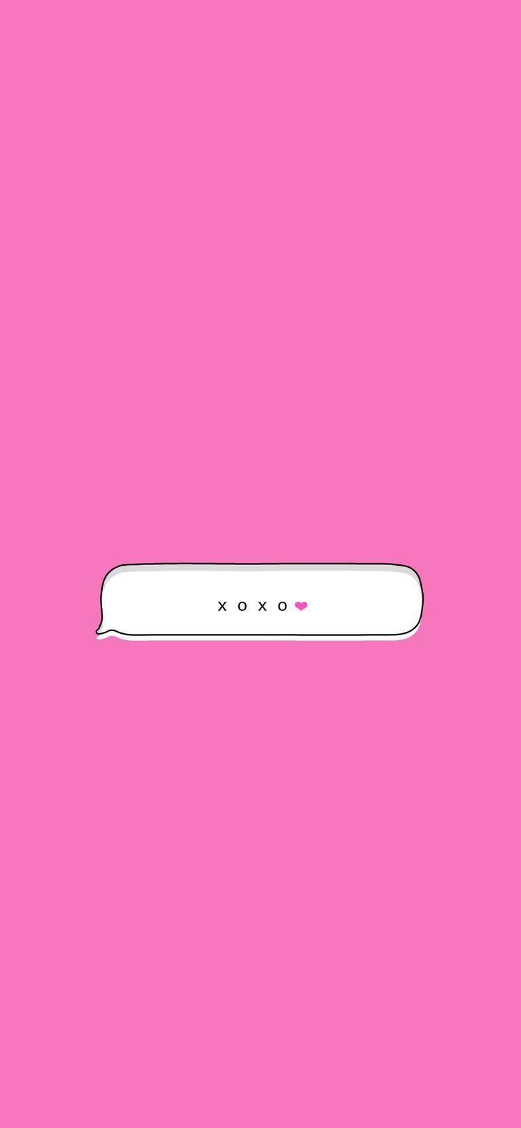 750x1623 Nice XOXO wallpaper. Message wallpaper, Wallpaper iphone cute, Cute wallpaper