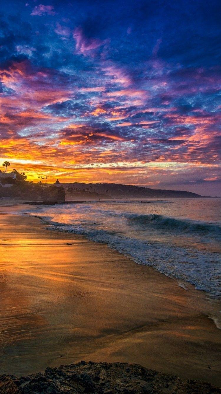 750x1334 Beach Sunset Wallpaper, 156.42 Kb