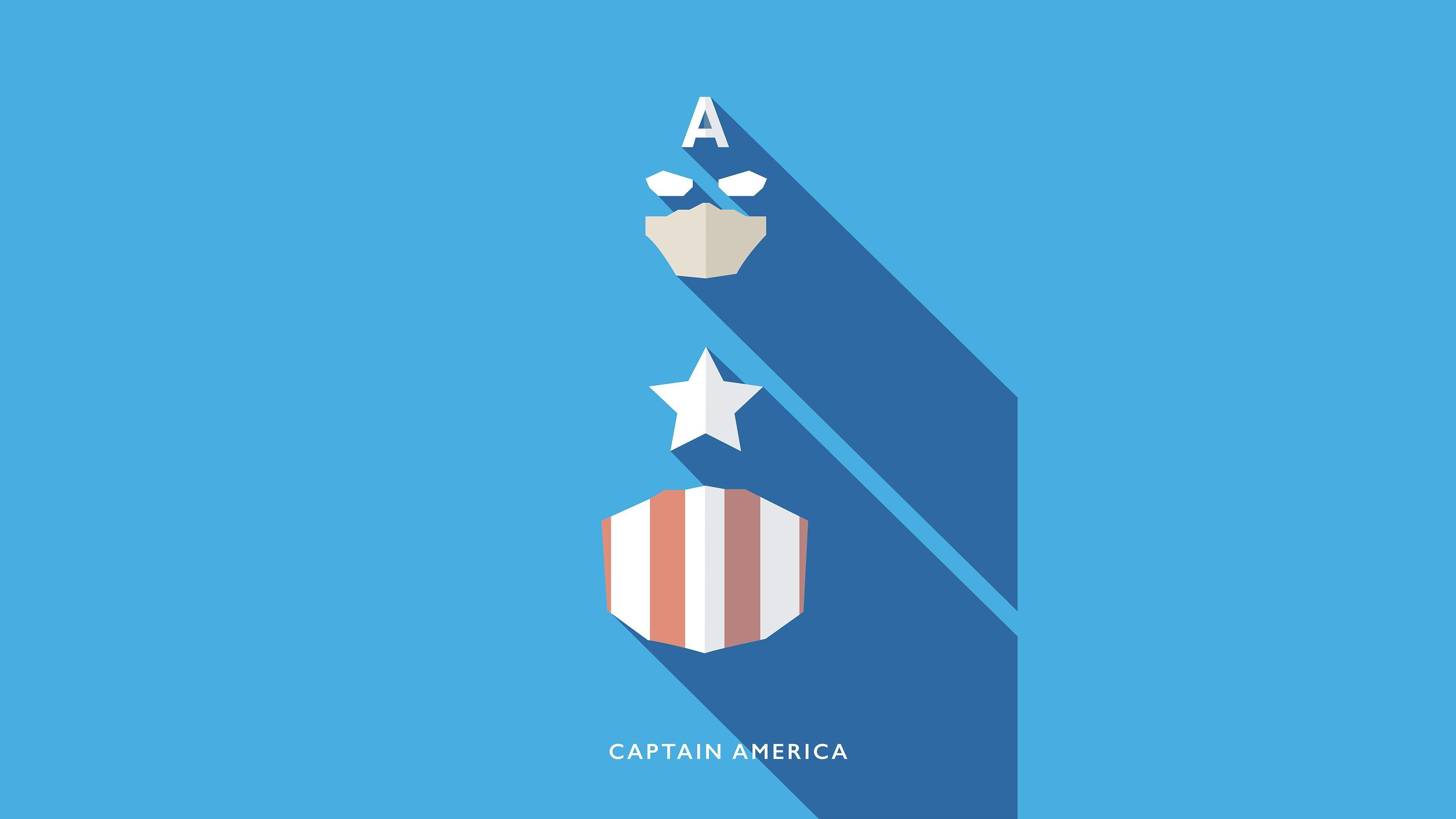 3840x2160 Captain America Minimalist 4k superheroes wallpaper, minimalist wallpaper, minimalism wallpap. Captain america wallpaper, Minimalist wallpaper, Marvel wallpaper