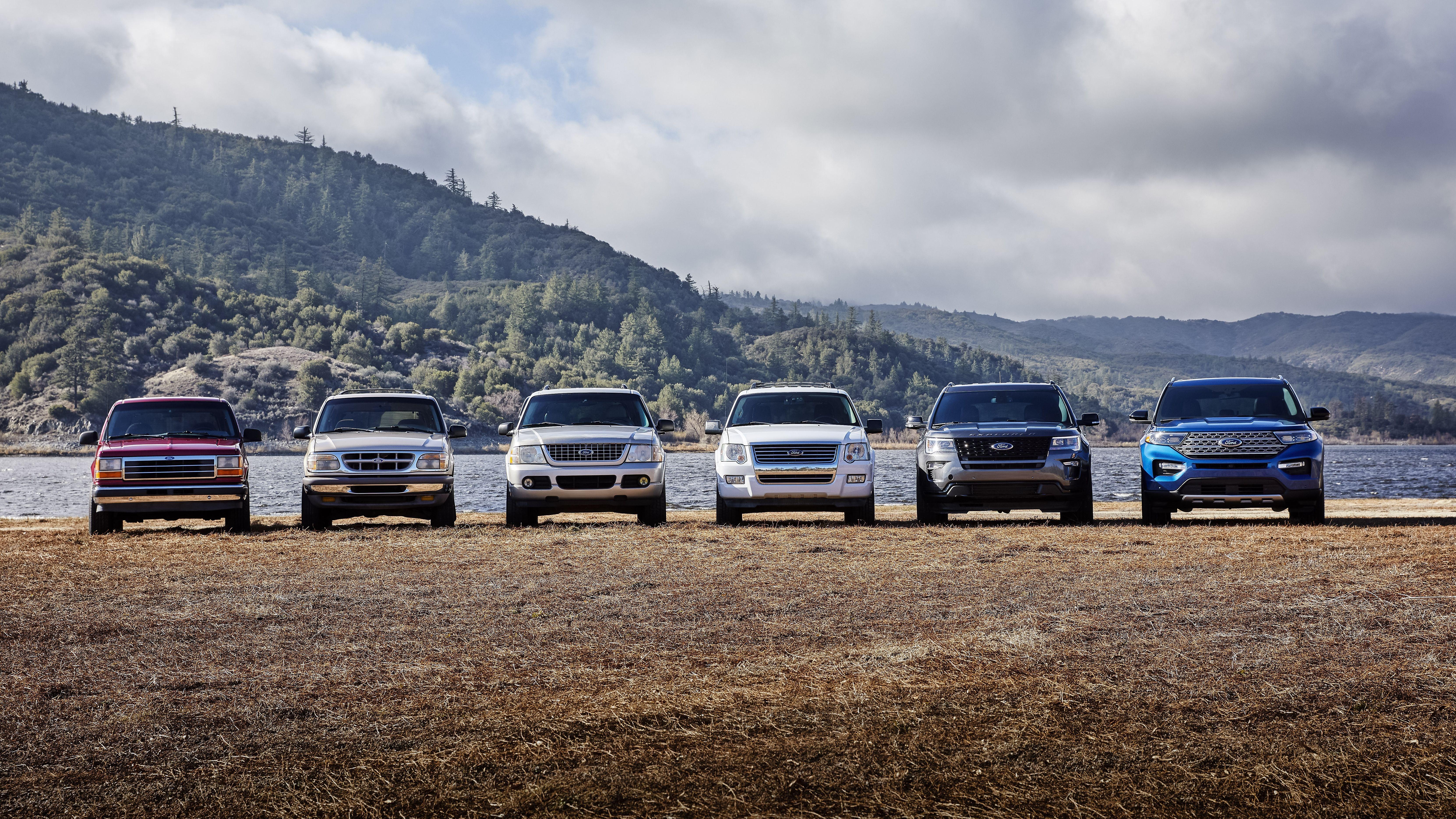 6649x3740 Six Generations Of The Ford Explorer Picture, Photo, Wallpaper
