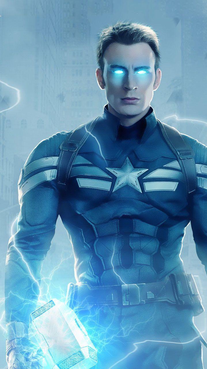 719x1280 Captain America Thor Hammer Thunder Lightning IPhone Wallpaper. Marvel iphone wallpaper, iPhone wallpaper, iPad art