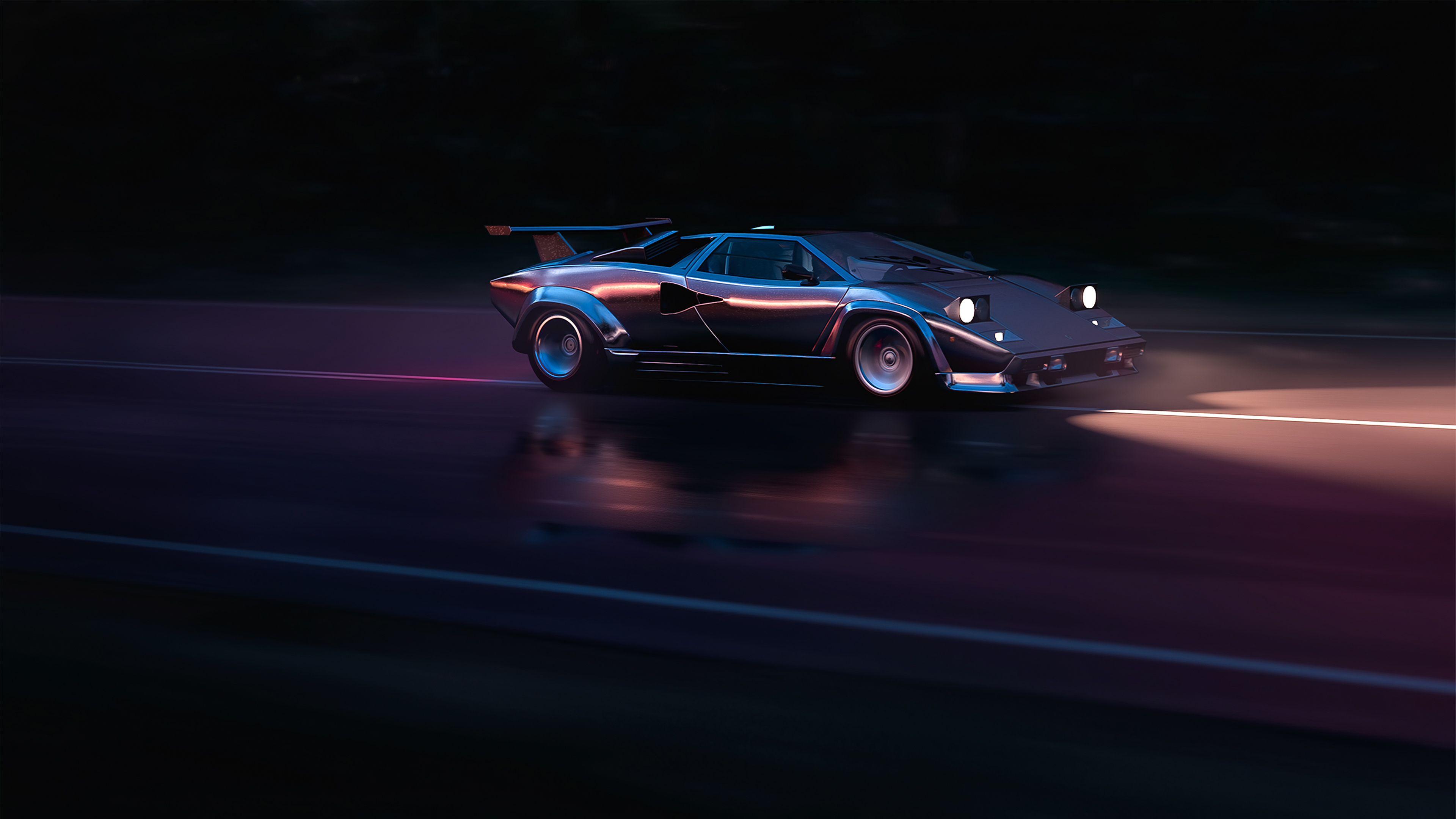 3840x2160 Running In 80s Lamborghini Countach 4k, HD Cars, 4k Wallpaper, Image, Background, Photo and Picture